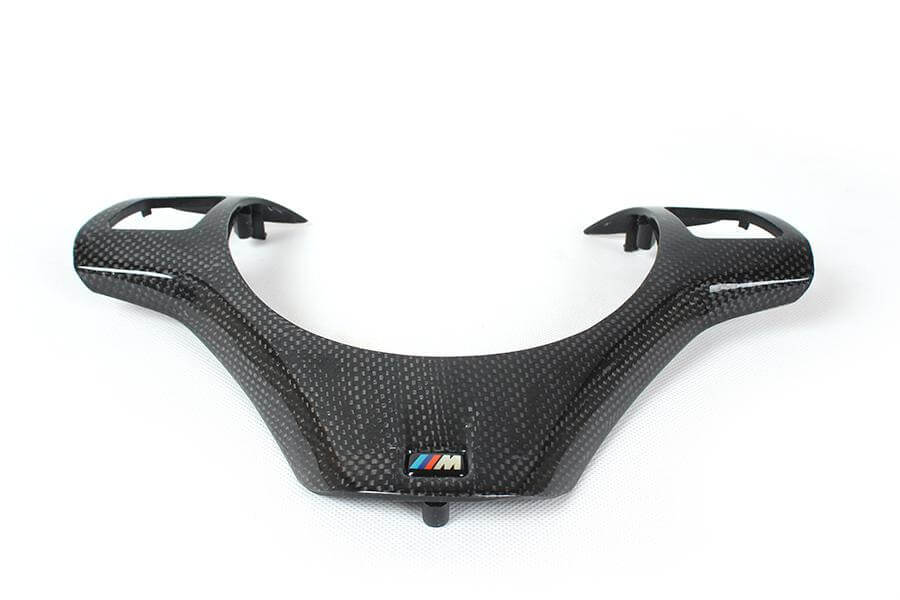 TOTMOX Carbon Fiber Steering Wheel Trim For BMW 3 Series E90 E92 2005-2012 - ABS Plastic Frame Cover - View #10