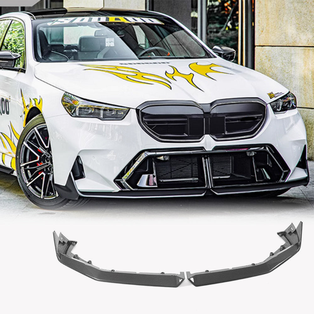 BMW G90 G99 M5 Dry Carbon Fiber Front Bumper Spoiler Lip – Ahacarbon
