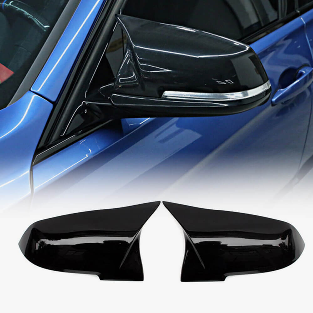 Paar Außenspiegelabdeckungen Für BMW F30/F20/F21/F22/F23/F32/F33/F36/E84 – ABS, Schwarz, Aerodynamisch Paar Außenspiegelabdeckungen Für BMW F30/F20/F21/F22/F23/F32/F33/F36/E84 – ABS, Schwarz, Aerodynamisch