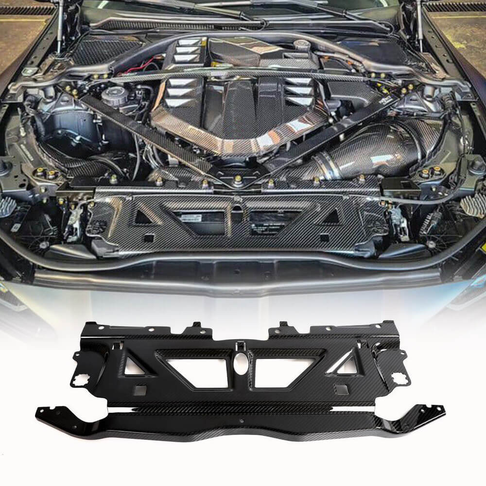 BMW M2/M3/M4 G80/G81/G82/G83/G87 DRY CARBON FIBER OIL COOLER GUARD PLATE main image 1