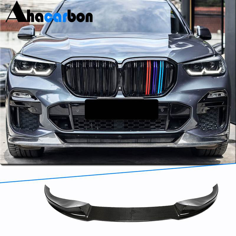 BMW X5 G05 M50d Carbon Fiber Front Bumper Lip Spoiler | Exterior Mods