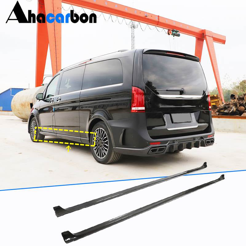 Mercedes Benz W447 Dry Carbon Fiber Side Skirts | Custom