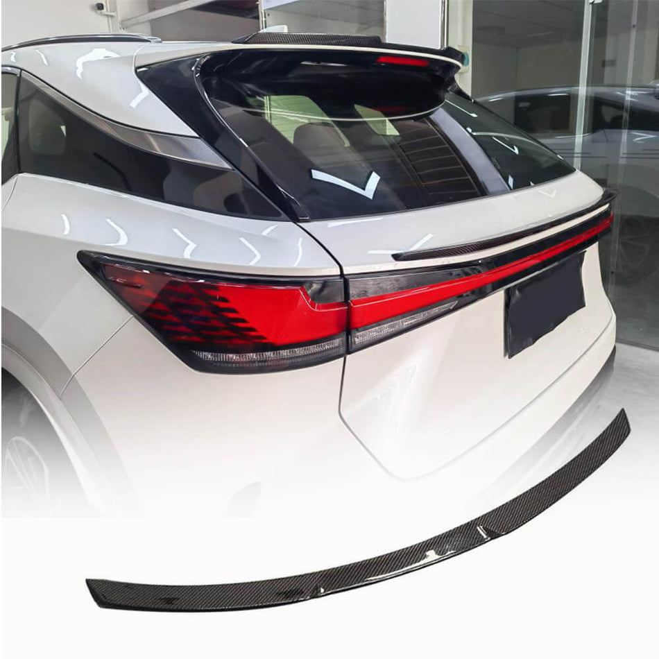 For Lexus RX Series RX350 Sport Utility 4-Door Carbon Fiber Rear Roof Spoiler Window Wing Lip
