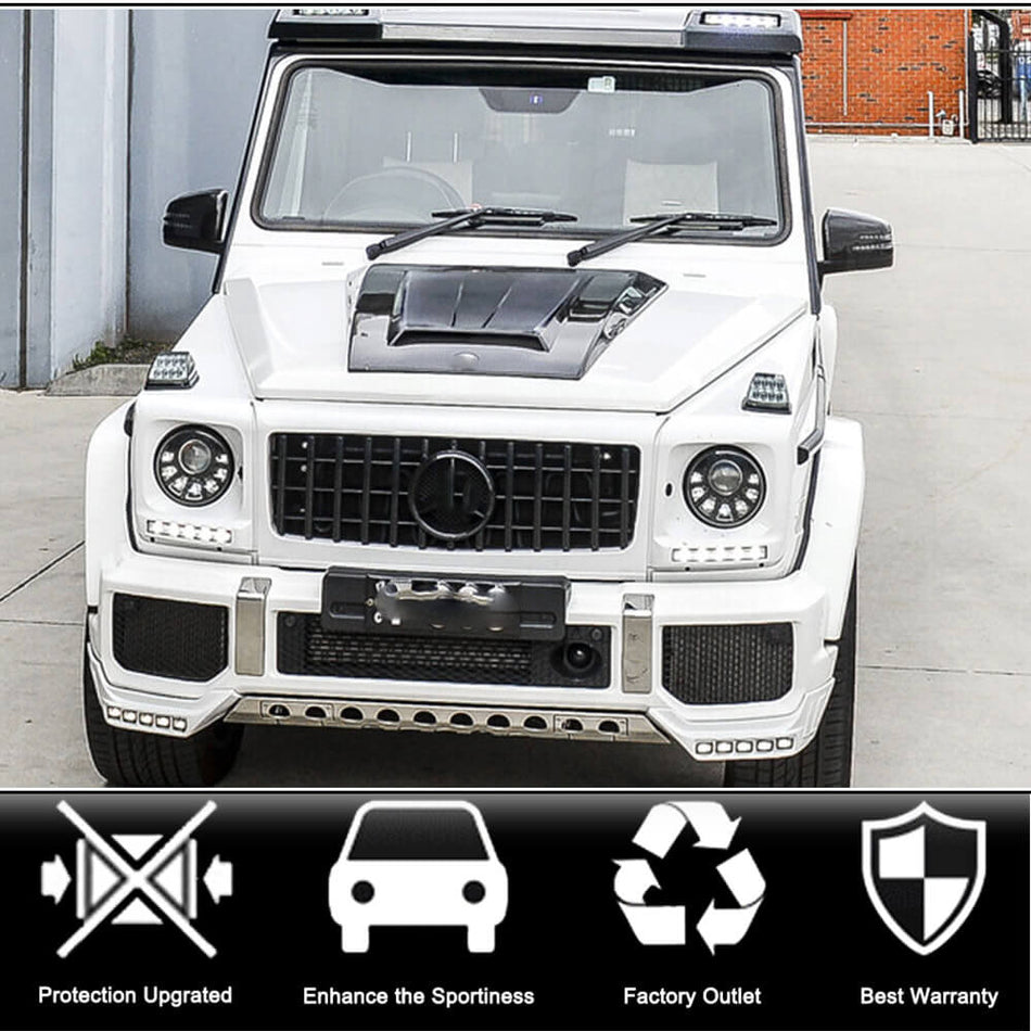 For Mercedes Benz W463 Wagon 04-18 Carbon Fiber Engine Bonnet Hood Air Vent Cover