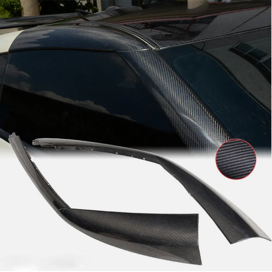 For Nissan GTR R35 GT-R GTR 2009-2015 Carbon Fiber A Pillar Roof Window Exterior Trims