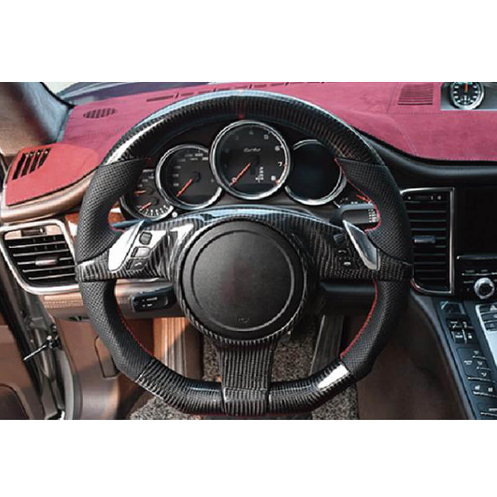 AutoTecknic Dry Carbon Steering Wheel Spoke Trim Set - Porsche 991/ 981/ 718