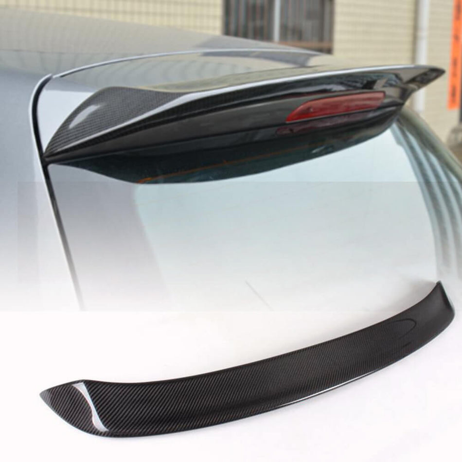 For Volkswagen VW Golf 6 MK6 Standard Carbon Fiber Rear Roof Spoiler Window Wing Lip