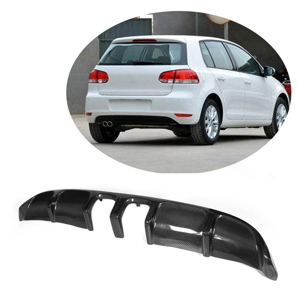 Get VW Golf 6 Base Rear Diffuser | Carbon Fiber Bumper for