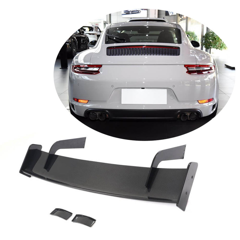 For Porsche 911 (991) 991.2 GT3 (RS) Coupe 2012-2018 Dry Carbon Fiber Rear Trunk Spoiler Boot Wing Lip