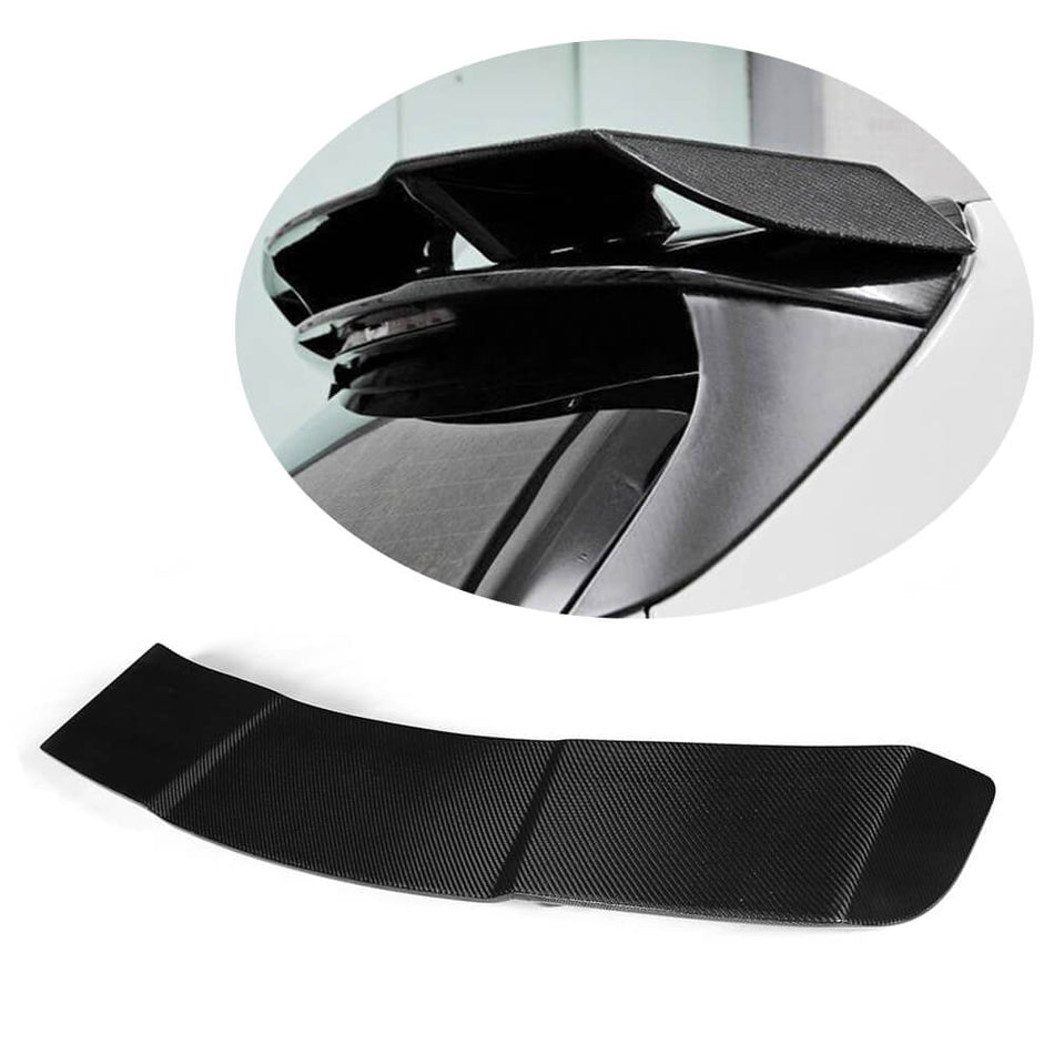 For Mercedes Benz W176 Hatchback 13-18 Carbon Fiber Rear Roof Spoiler Window Wing Lip