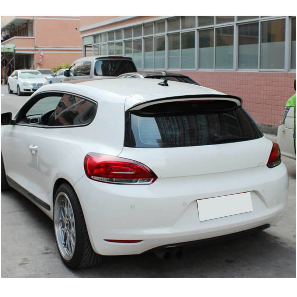 For Volkswagen VW Scirocco Base Hatchback Non-R 08-14 Carbon Fiber Rear Roof Spoiler Window Wing Lip