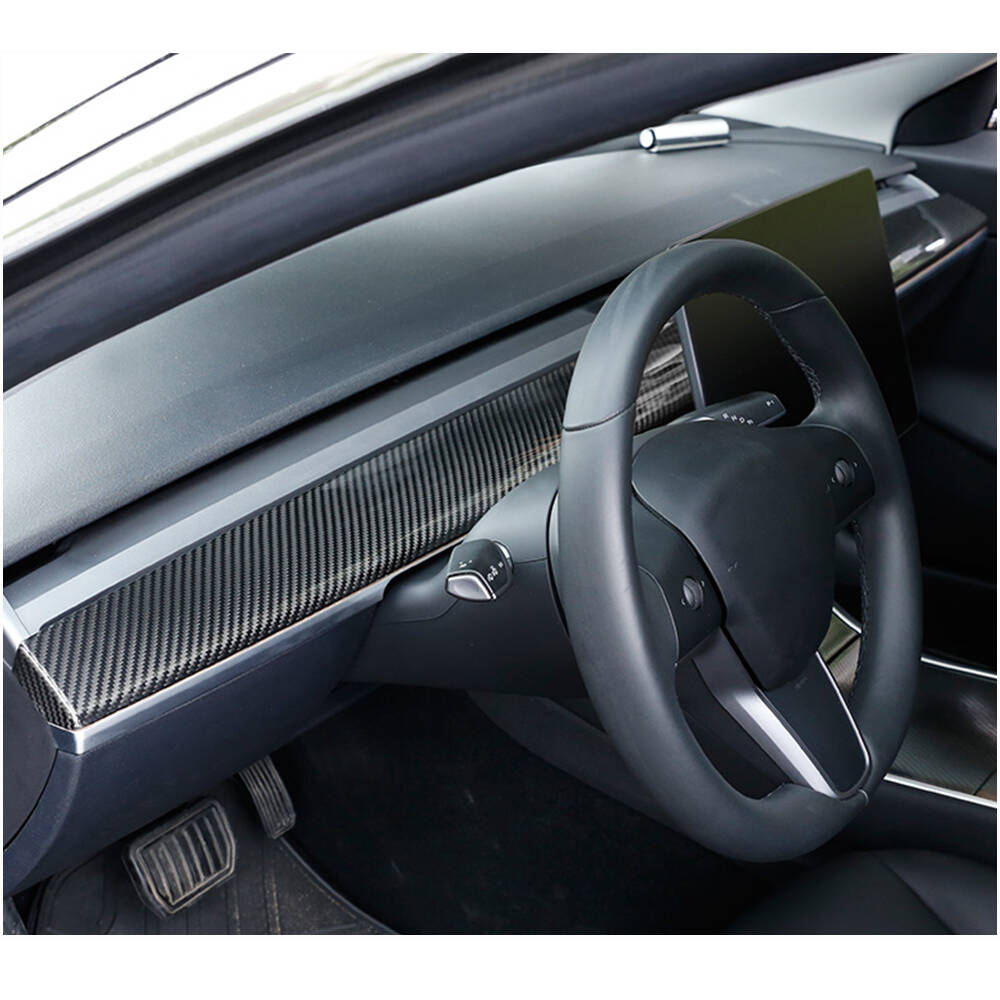 Tesla Model 3 & Y Dry Carbon Fiber Interior Dashboard Cover Upgrade