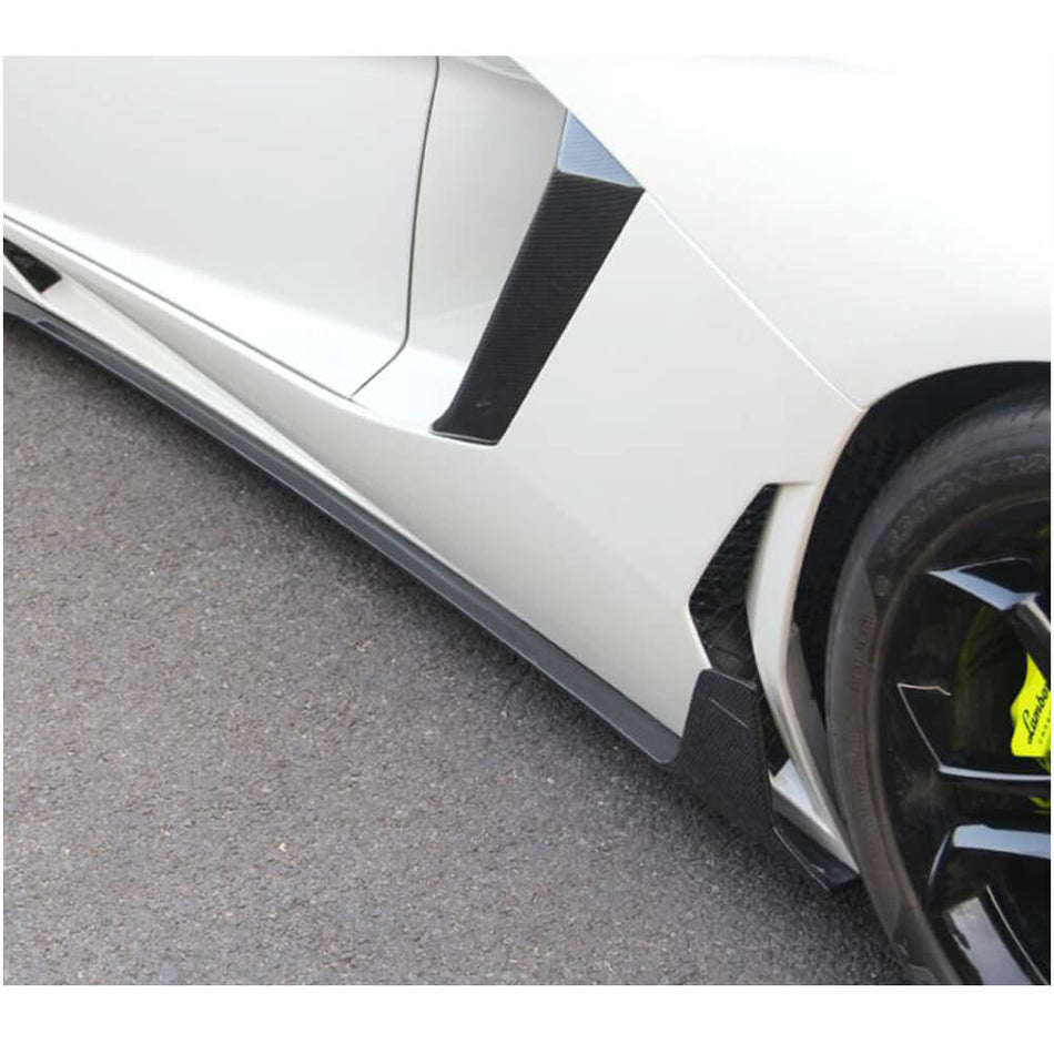 For Lamborghini Aventador LP700-4 Carbon Fiber Door Side Air Fender Vent Cover Wide Body Kits
