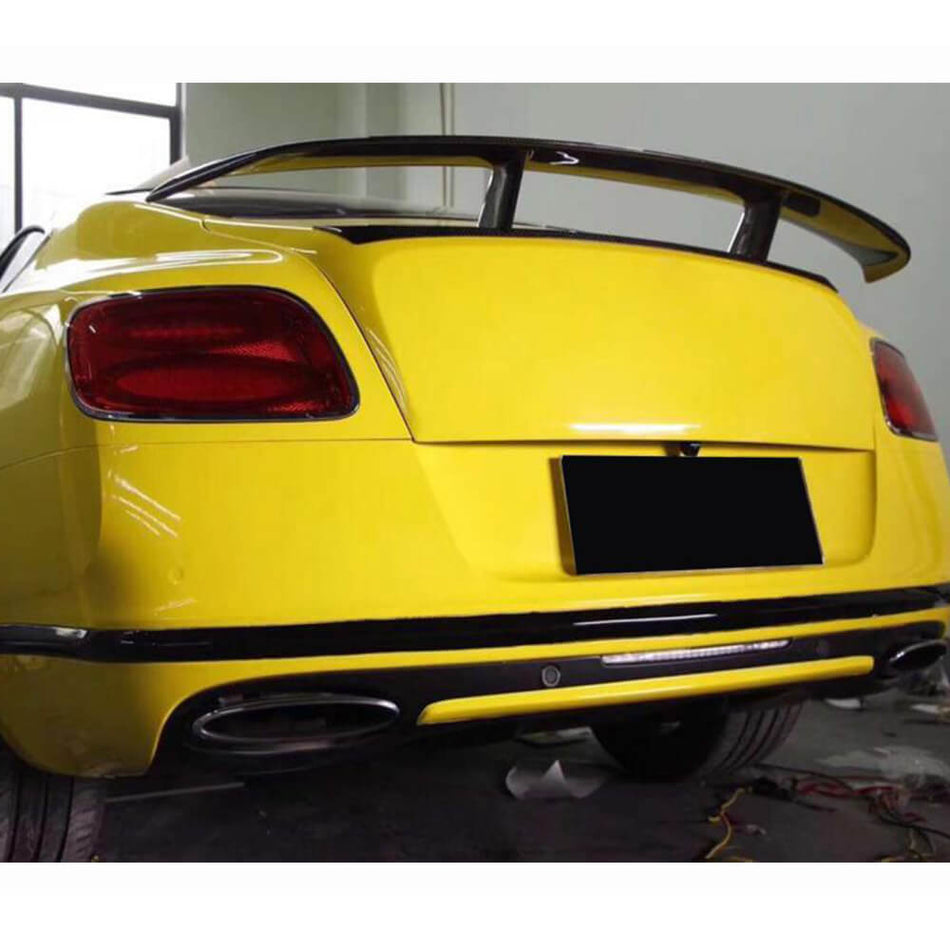 For Bentley Continental GT 2nd Gen Coupe 12-14 Carbon Fiber Rear Trunk Spoiler Boot Wing Lip Car Spoiler