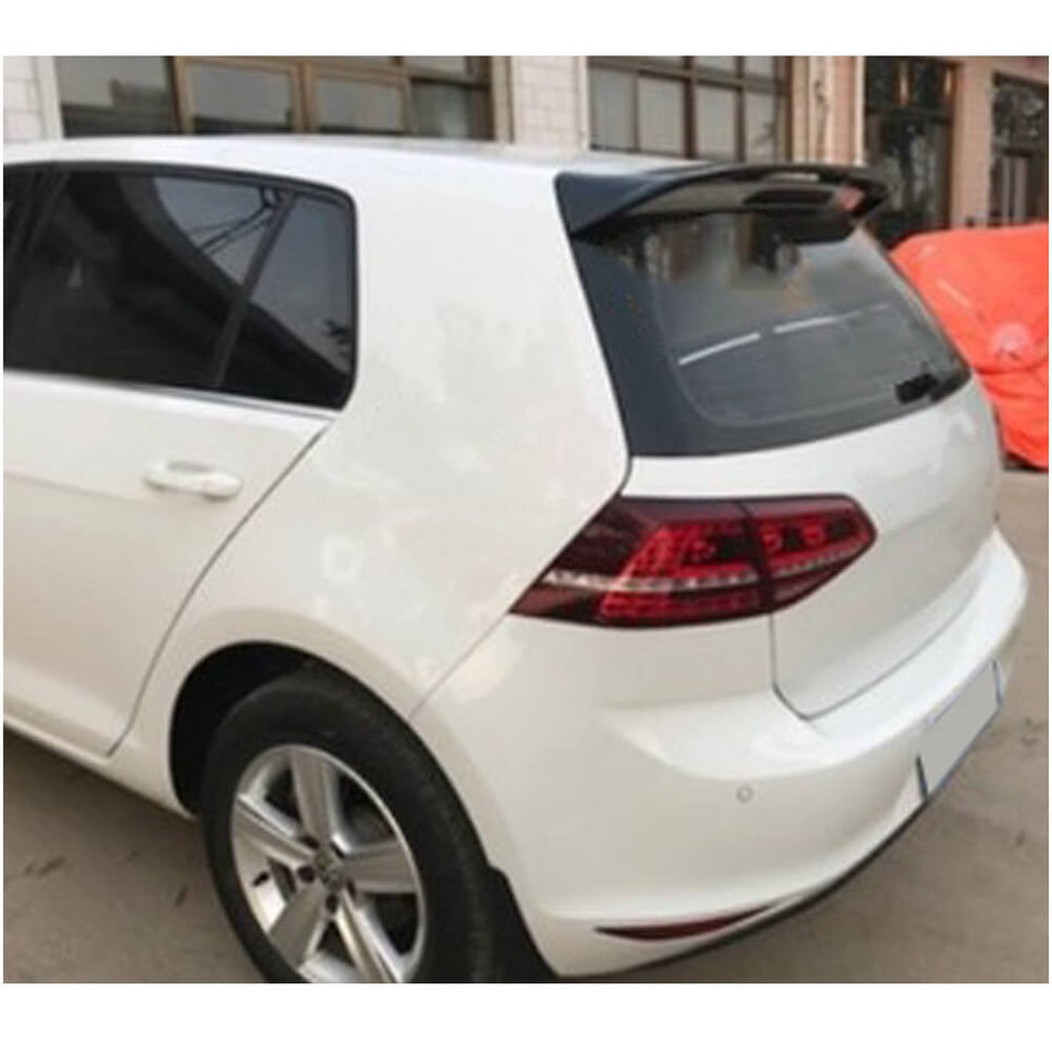 For Volkswagen VW Golf 7 MK7 Base Carbon Fiber Rear Roof Spoiler Window Wing Lip