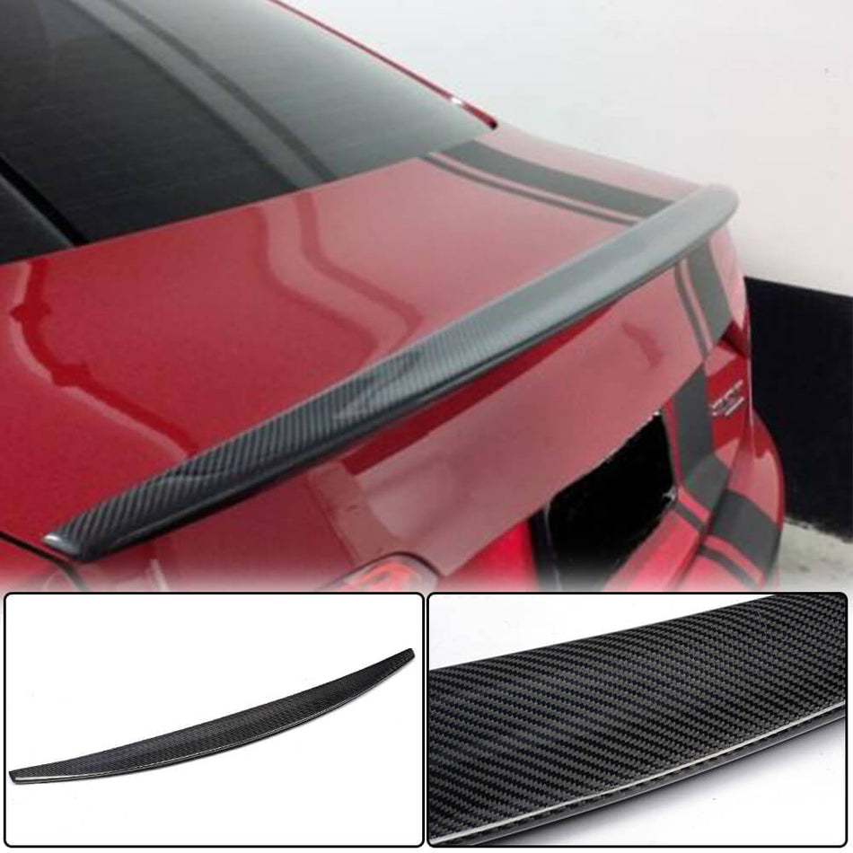 For Audi A5 B8 B8.5 Base Coupe Carbon Fiber Rear Trunk Spoiler Boot Wing Lip
