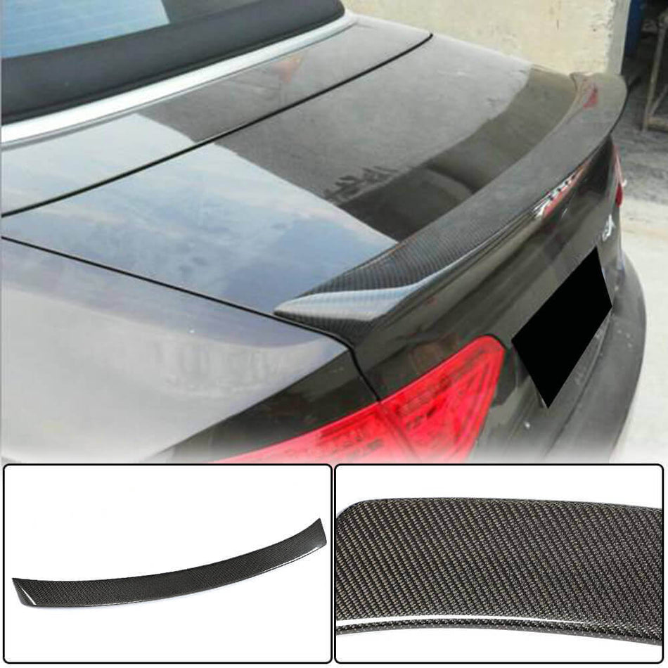For Audi A5 Sline S5 RS5 B8 B8.5 Convertible Carbon Fiber Rear Trunk Spoiler Boot Wing Lip Car Spoiler