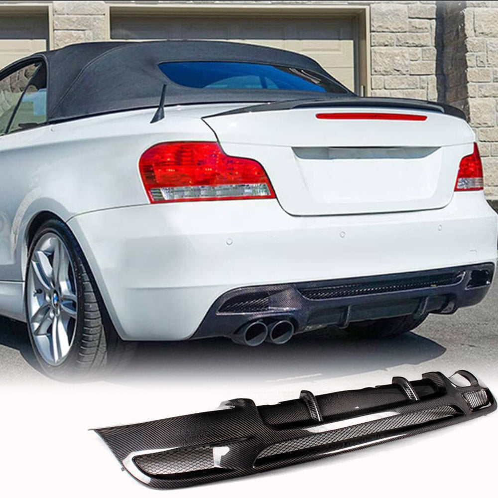 Gloss Black Rear Bumper Diffuser Lip For BMW E82 128i 135i M Sport (2007–2013) – M Performance Style