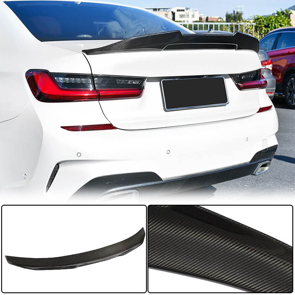 For BMW 3 Series G20 G80 M3 Carbon Fiber Rear Trunk Spoiler Boot Wing Lip |  318i 320i 330i 330e M340i