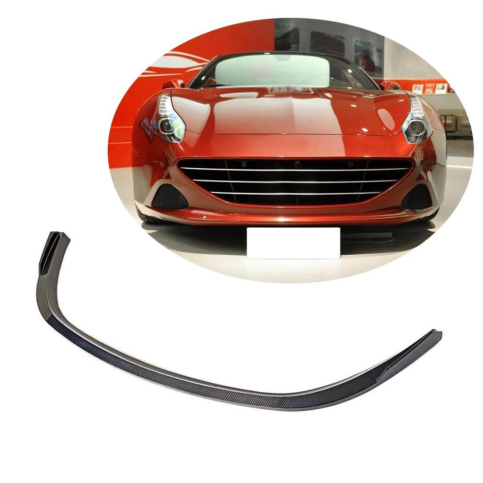 For Ferrari California T Base Convertible 15-18 Carbon Fiber Front Bumper Lip Spoiler Body Kit