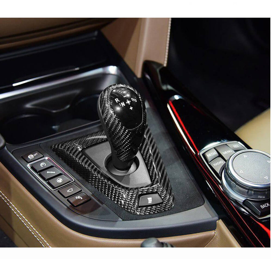 For BMW F80 M3 F82 F83 M4 Carbon fiber Gear Shift Cover & Center Console Trim LHD