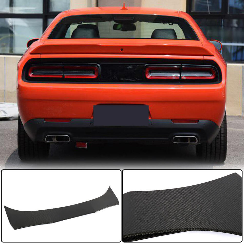 For Dodge Challenger Coupe 15-19 Carbon Fiber Rear Trunk Spoiler Boot Wing Lip