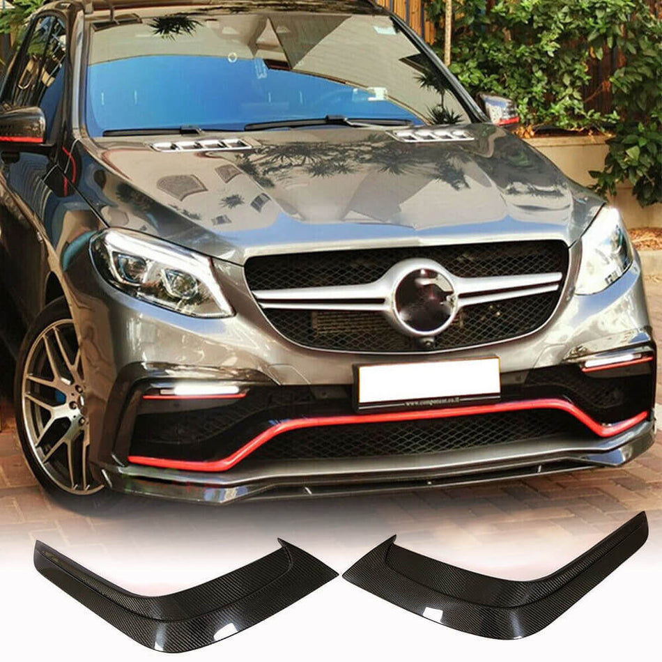For Mercedes Benz C292 GLE63 (S) AMG Carbon Fiber Front Fog Lamp Cover Air Vent Trims