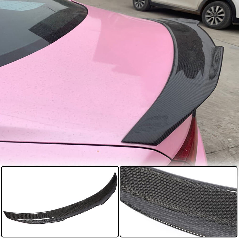 For Infiniti Q50 Q50S 2014-2022 Carbon Fiber Rear Trunk Spoiler Boot Wing Lip Car Spoiler