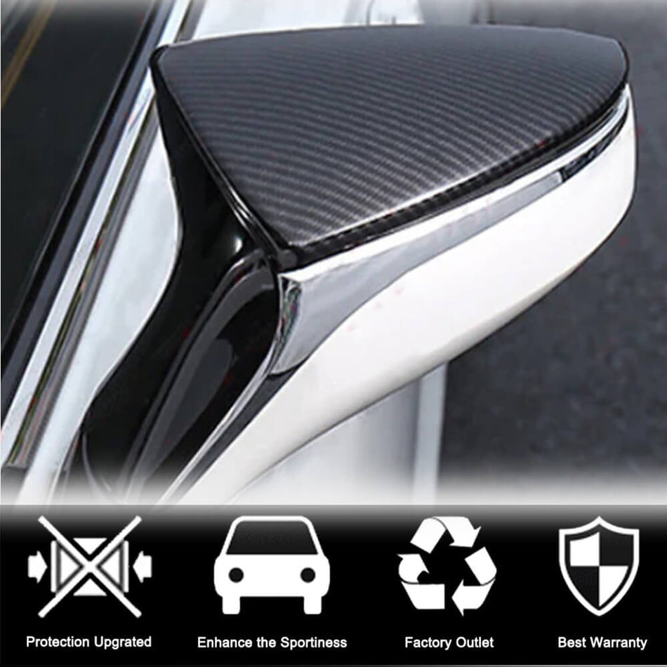 For Lexus IS300 IS350 IS550 2021UP Dry Carbon Fiber Add-on Side Mirror Cover Caps Pair