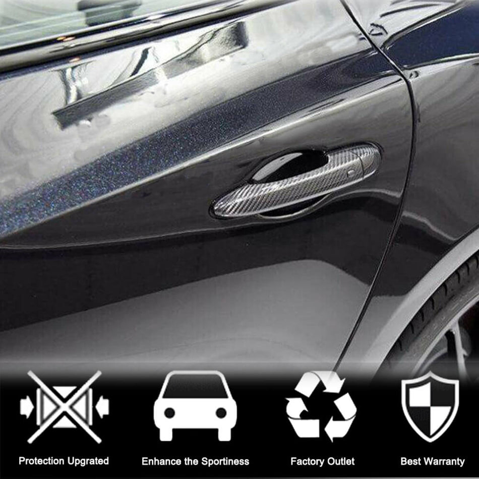 For Maserati Levante Dry Carbon Fiber Door Handle Cover Trim