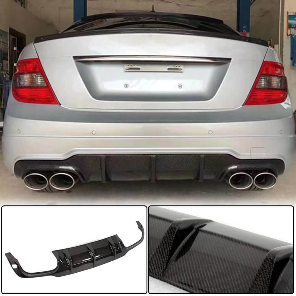 MERCEDES BENZ C300 Rear Diffuser (2008-2013)
