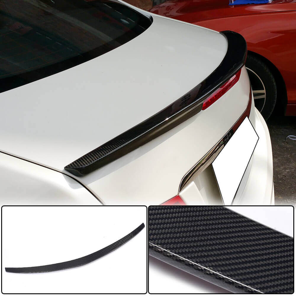 For Mercedes Benz E Class (W207) C207 Coupe Carbon Fiber Rear Trunk Spoiler  Boot Wing Lip | E200 E250 E300 E350 E400 E500 E550