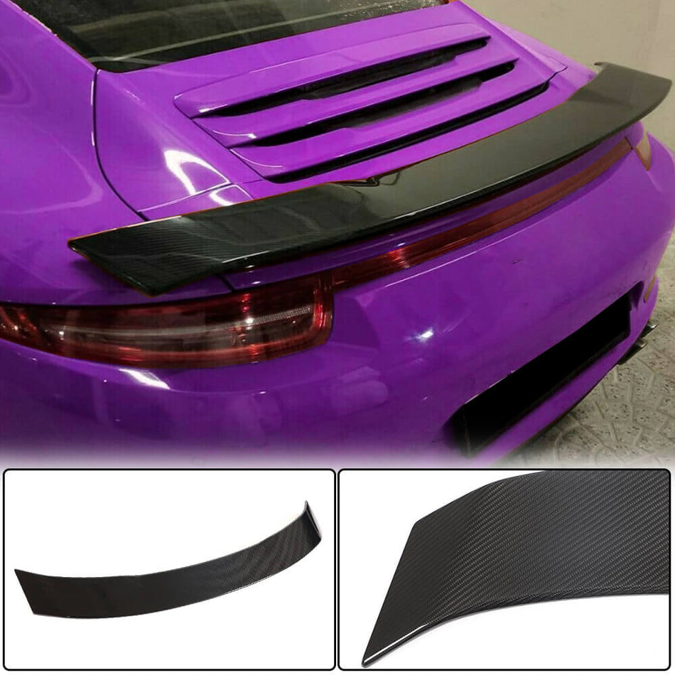 For Porsche 911 (991) 991.2 Carrera Targa 4 S 4S GTS Turbo Dry Carbon Fiber Rear Trunk Spoiler Boot Wing Lip