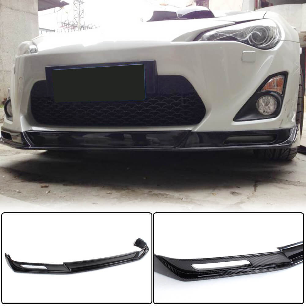 Subaru BRZ GT86 FR-S Carbon Fiber Front Bumper Lip Spoiler & Splitter