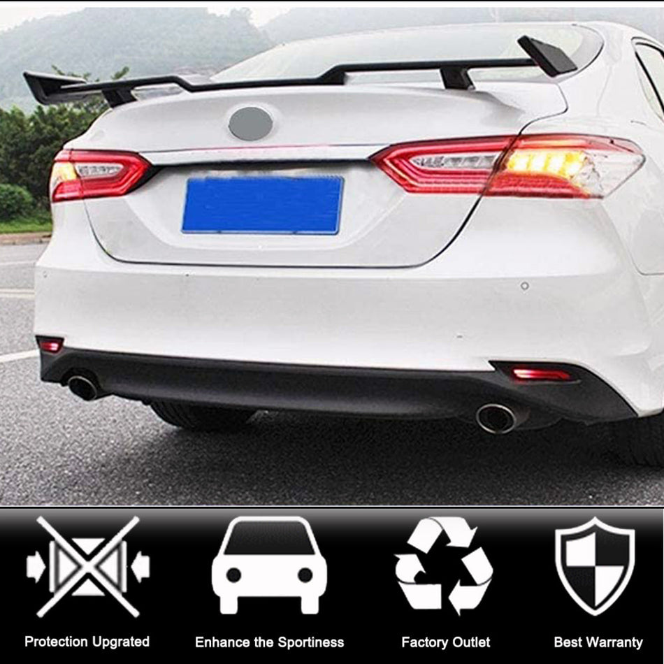 For Toyota 8th Gen Camry LE SE XLE XSE 2018-2022 & for Honda Accord 10th Gen Glossy Black Rear Trunk Spoiler Boot Wing Lip