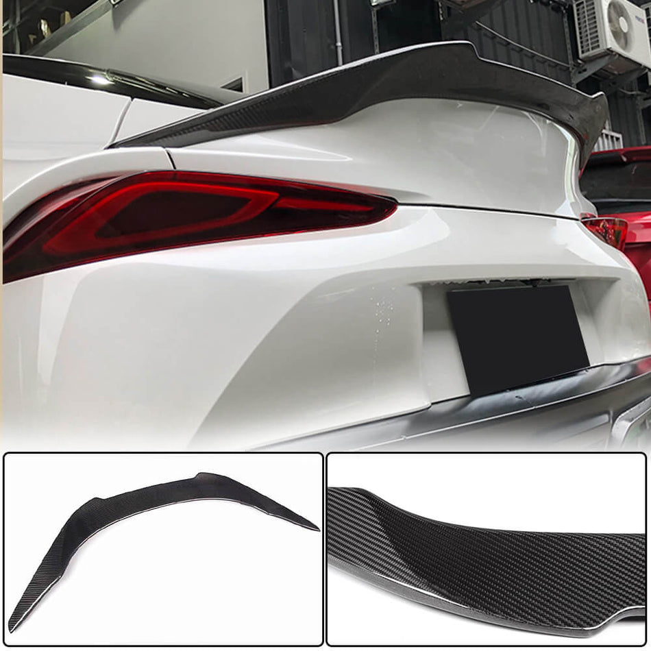 For Toyota GR Supra J29 MK5 (A90/A91) Carbon Fiber Rear Trunk Spoiler Boot Wing Lip