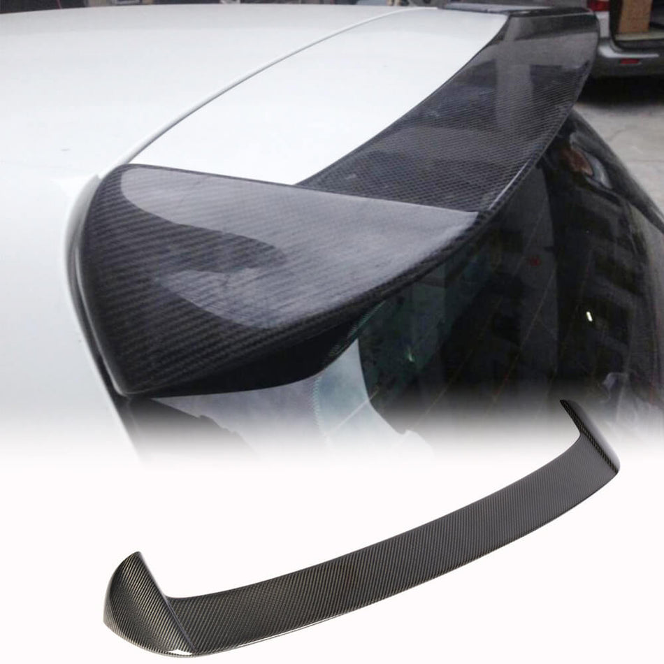For Volkswagen VW Golf 6 MK6 Base Carbon Fiber Rear Roof Spoiler Window Wing Lip