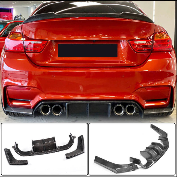 Carbon Fiber Body Kits for BMW F80 M3 F82 F83 M4 Front Bumper Lip Side Skirts Rear Diffuser Rear Trunk Spoiler