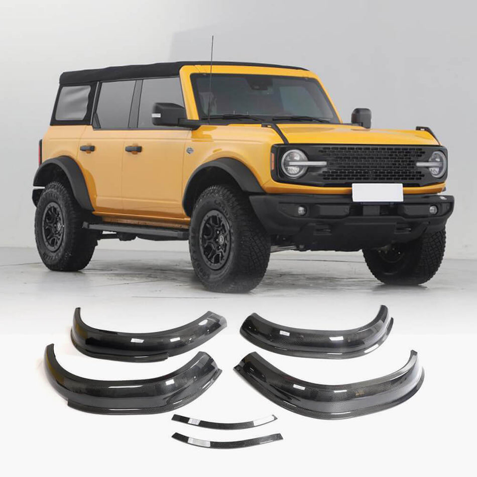 For Ford BRONCO Sport Utility 2D 4D Carbon Fiber Wheel Arch Fender Flares Exterior Accessories