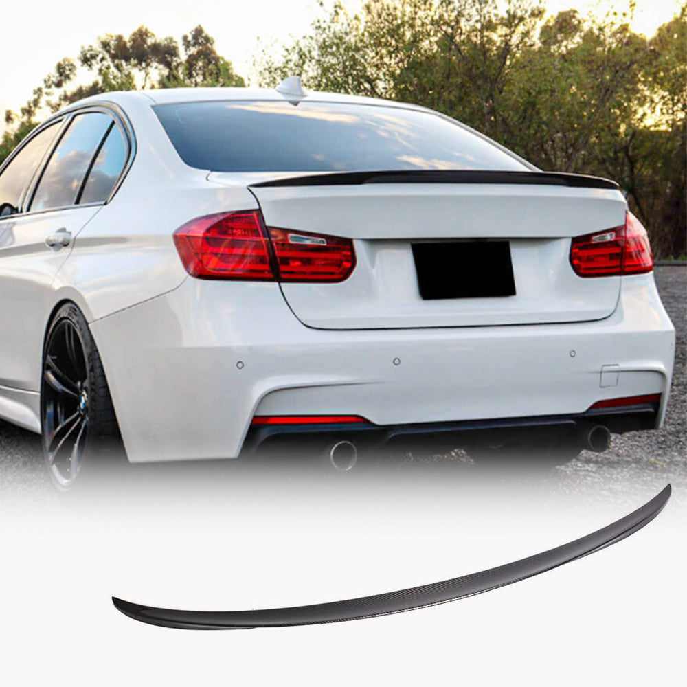 BMW3SeriesF30F80M3SedanRear TrunkSpoilerCarbonFiber/FRP-wwww.Ahacarbon.com