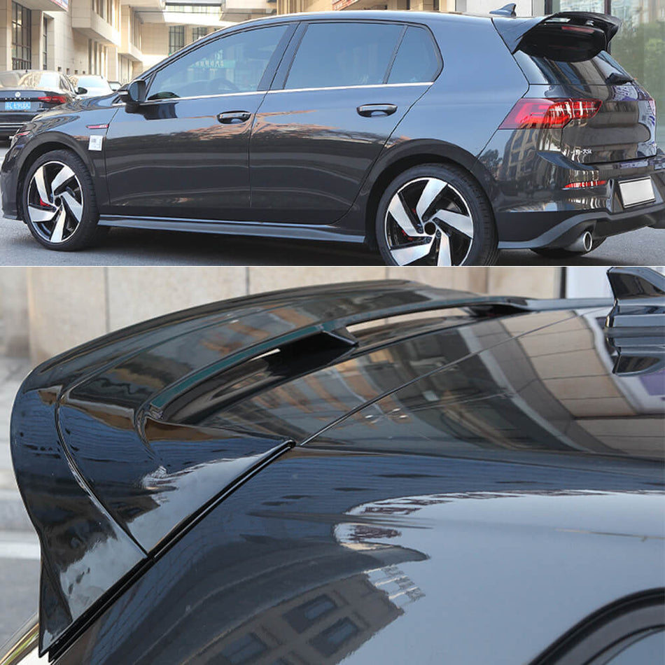 For Volkswagen VW Golf 8 MK8 GTI R 2021-2023 Rear Roof Spoiler Window Wing Lip