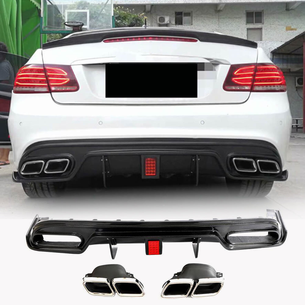 Mercedes Benz W207 C207 Carbon Fiber Rear Diffuser Lip | Exterior Mods