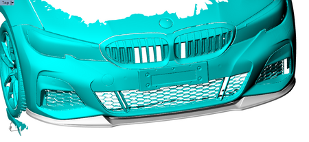 BMW G20 G28 M Sport front lip 3D bumper fitment preview