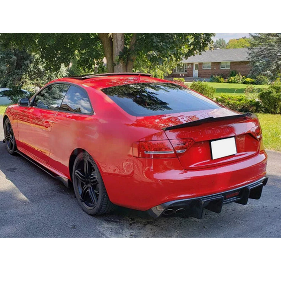 For Audi S5 B8/B8.5 Coupe 2Door 2015 Carbon Fiber Rear Trunk Spoiler Boot Wing Lip