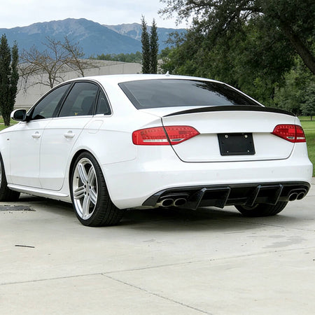 2009–2012 Audi S4 B8 FRP rear bumper diffuser installed