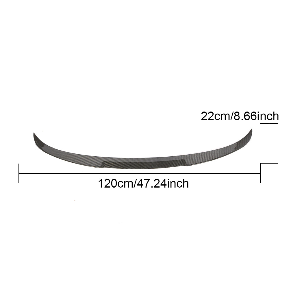 2013-2018 BMW F36 Gran Coupe trunk spoiler dimensions reference