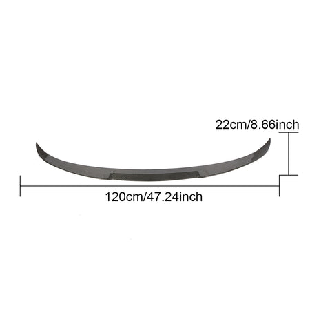 2013-2018 BMW F36 Gran Coupe trunk spoiler dimensions reference