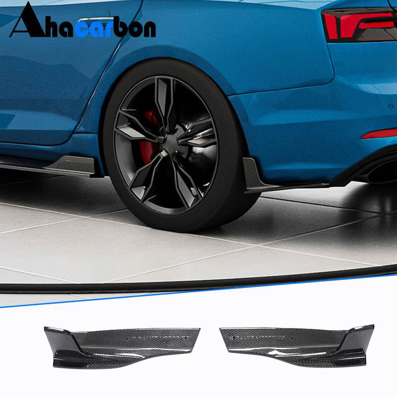 2017-2019 Audi A5 S Line S5 B9 carbon fiber rear bumper side splitters