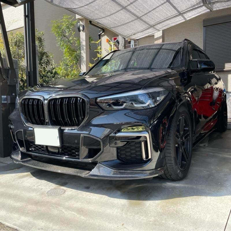 2019 2020 BMW X5 G05 M Sport front lip installed front view