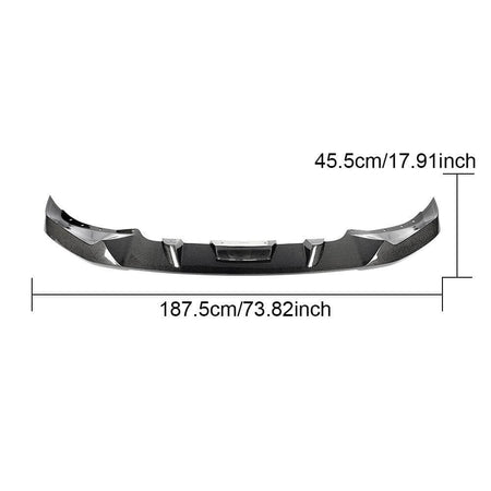 2023-2024 BMW G05 X5 LCI carbon fiber front bumper lip dimensions